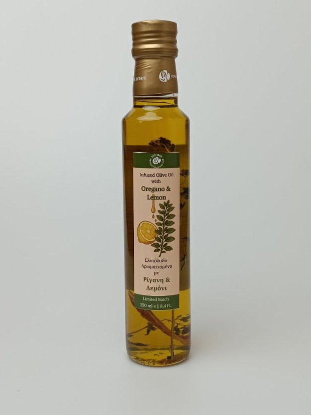 Olivový olej s oreganem a citronem 250 ml