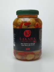 Zelené olivy plněné pikantní paprikou Piri piri 1 kg