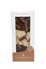 Čokoláda triple s pralinkovými trubičkami 100 gr