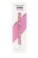 Ručně vyráběné trubičky s jahodami a bílou čokoládou 155 gr