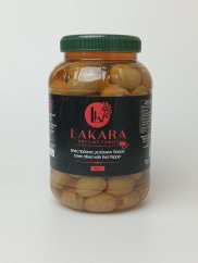 Zelené olivy plnené červenou paprikou 1 kg