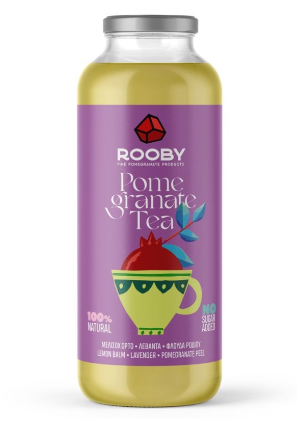 Čaj s granátovým jablkom, levanduľou a medovkou 250 ml