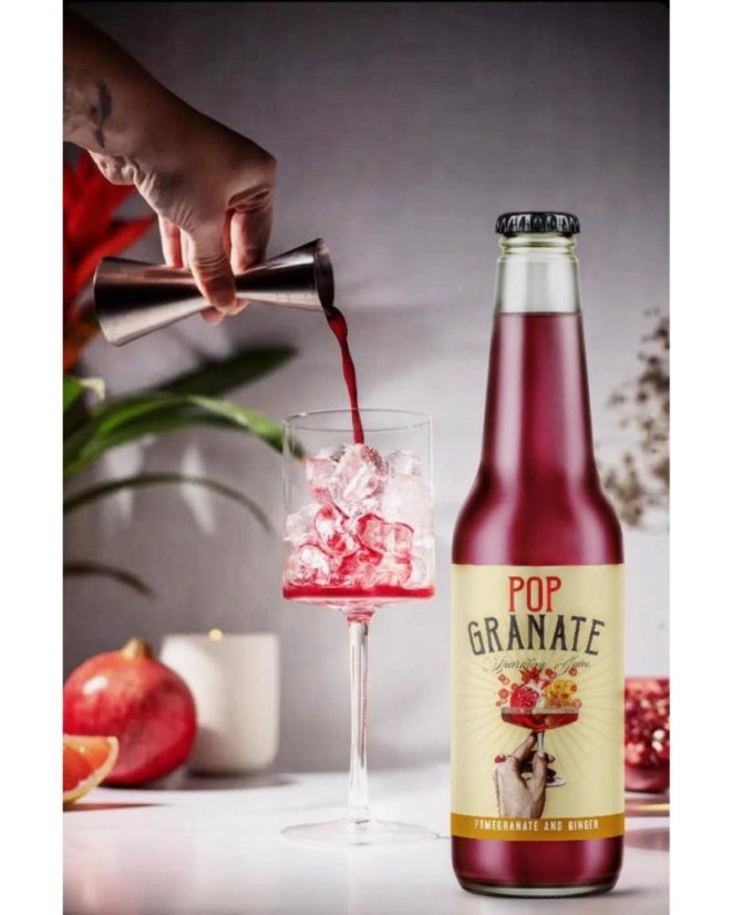 Limonáda z granátových jabĺk so zázvorom perlivá 250 ml