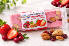 Nugát s jahodami, brusnicami a mandľami 70 gr